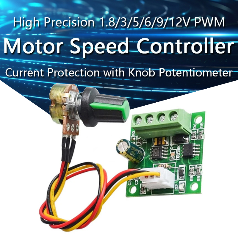 Level Shifter 3.3V - モーター速度コントローラーヒューズ、高精度、1.8v、3v、5v、6v、9v、12v、pwm dc、ノブ付き電流保護の2a、ポテンショメータースイッチ