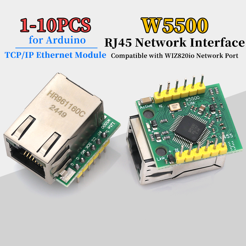 Ethernet Module W5500 - 1/5/10 個 W5500 モジュール TCP/IP イーサネットモジュール