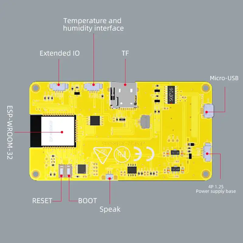 Home Automation Arduino - ESP32-3248S035 3.5インチスマートLCDディスプレイモジュール 320x480 静電容量式タッチスクリーン ワイヤレスBT Arduino対応
