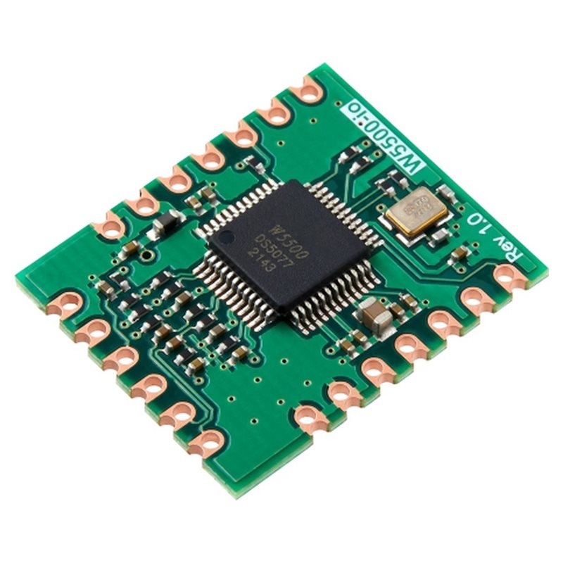 Ethernet Module W5500 - AB42-W5500-Io イーサネットモジュール SPIインターフェース コンパクト設計