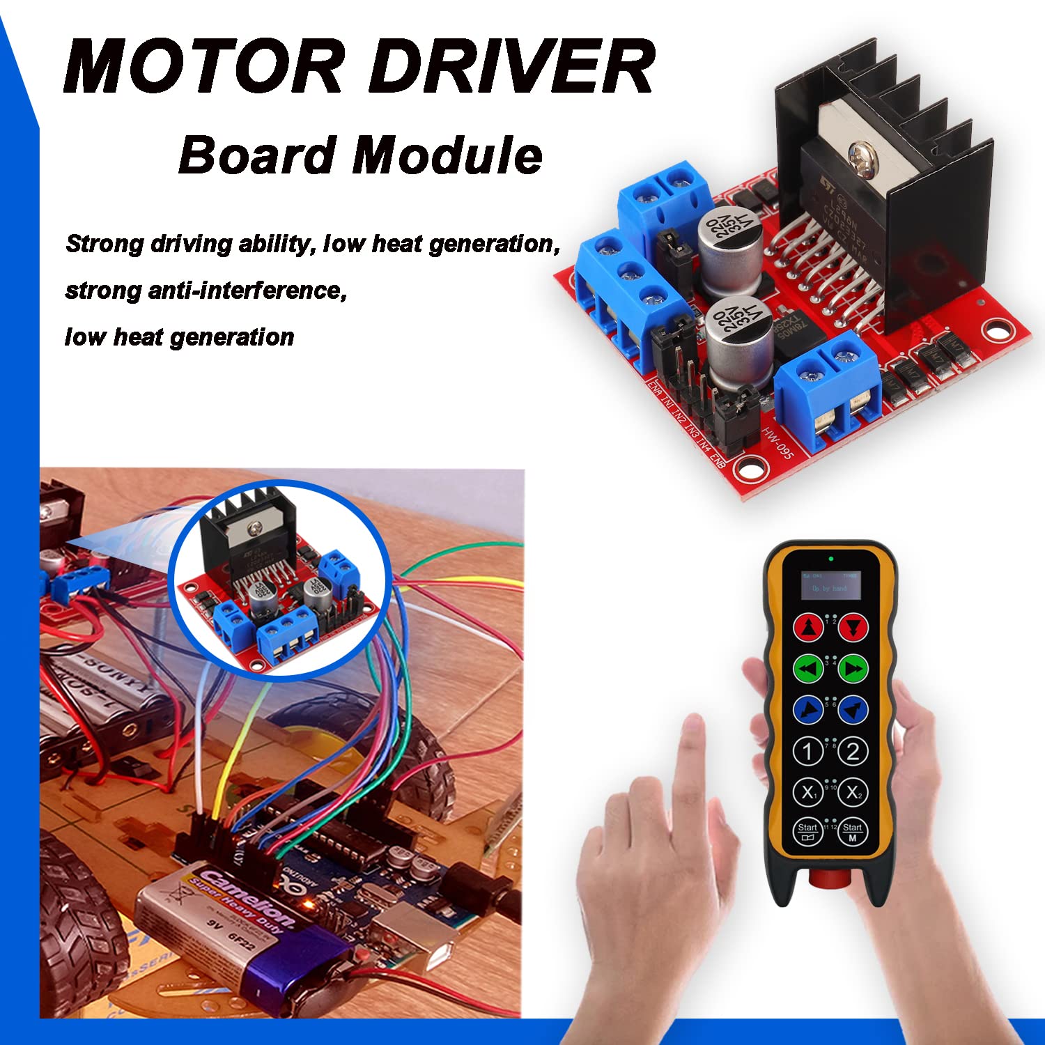 L298N モータードライブコントローラボード DC デュア - Home Automation Arduino のレビューと価格