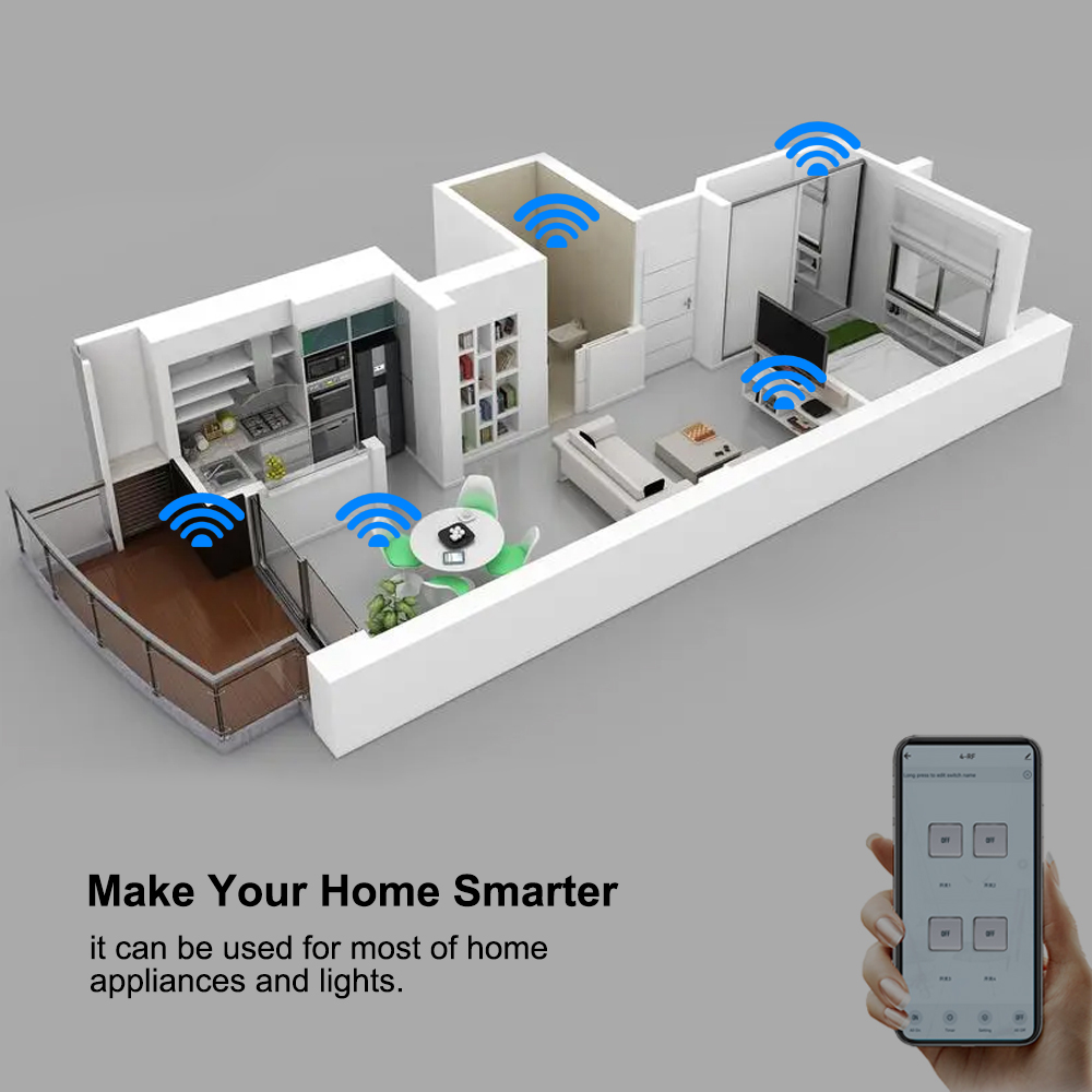 4CH Wifi / Zigbee スマートリレーDIYモジ - Home Automation Ideas のレビューと価格